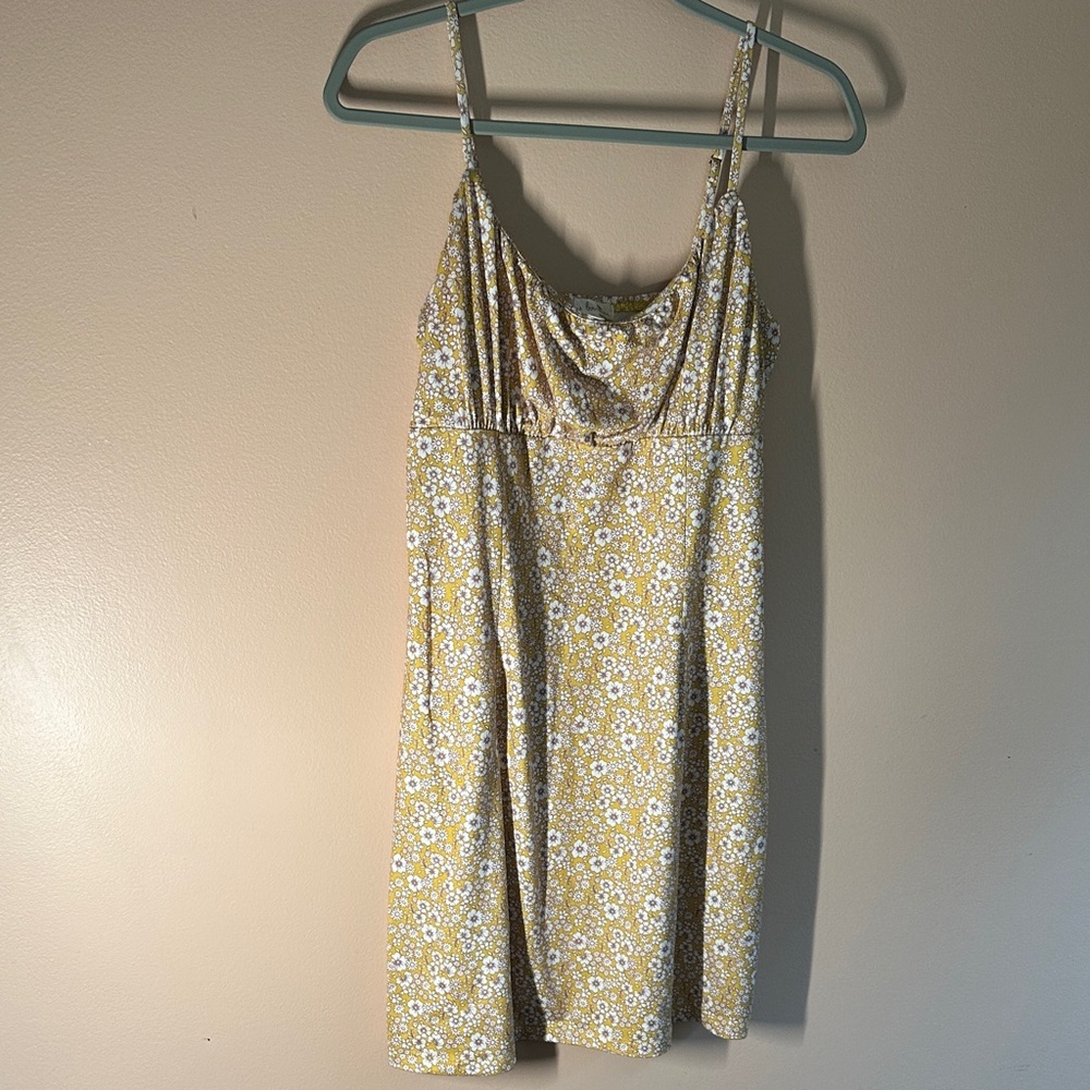 Nine Britton Yellow Floral Midi Dress